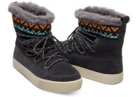 TOMS Boot Alpine Forged Iron Grey Waterproof Suede/Tribal...