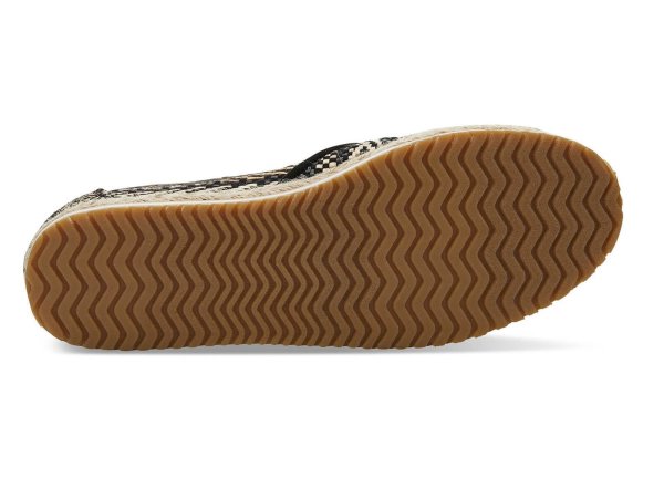 TOMS Espadrille Palma Black Geometric Woven with Tassel buywell24.d 90 00