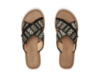 TOMS Sandale Viv Black Geometric Woven