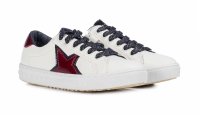 Tommy Hilfiger White/Red Lace-Up Sneaker