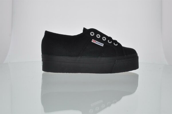 B-WARE: Superga 2790 Acotw Linea Up and Down Sneaker Full Black 37