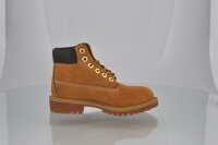 B-WARE: Timberland Kids 6-Inch Premium Boot Wheat Nubuck/Yellow 31