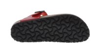 Birkenstock Gizeh Leder schmal Sandale Red Patent Gr. 37