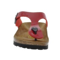 Birkenstock Gizeh Leder schmal Sandale Red Patent Gr. 35